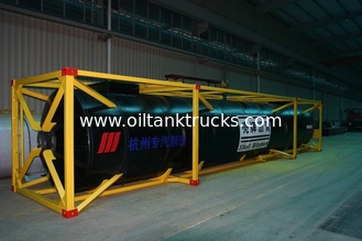 Carbon Steel Q345D Liquid 40Ft Iso Tank Container Storage Bitumen